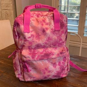 Pink Tie Dye Large Capacity Backpack
